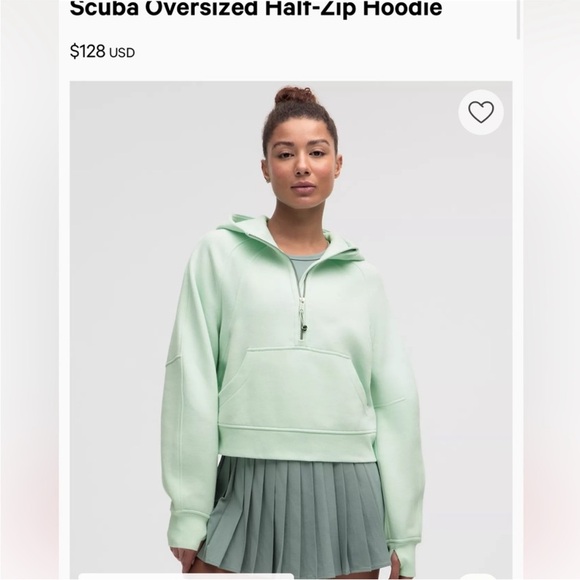 lululemon athletica Tops - NWT Lululemon sea mist scuba hoodie. SOLD OUT ONLINE